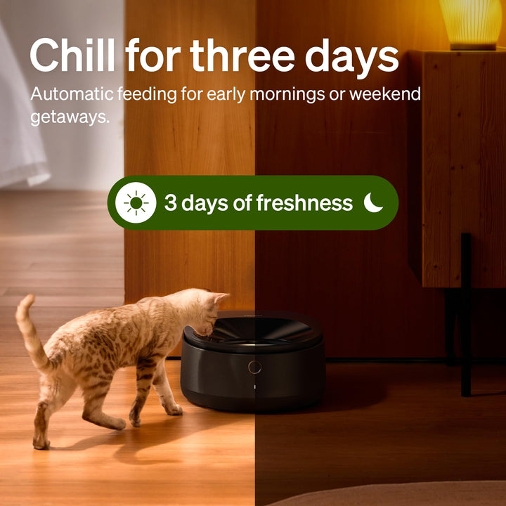 PETLIBRO Automatic Cat Feeder Wet Food with Stainless Steel Bowl, Refrigerated Auto Cat Feeder with Semiconductor Cooling, 3 Fresh Meals for 3 Days, App-Controlled Pet Food Dispenser, Easy to Clean Retail $179.99