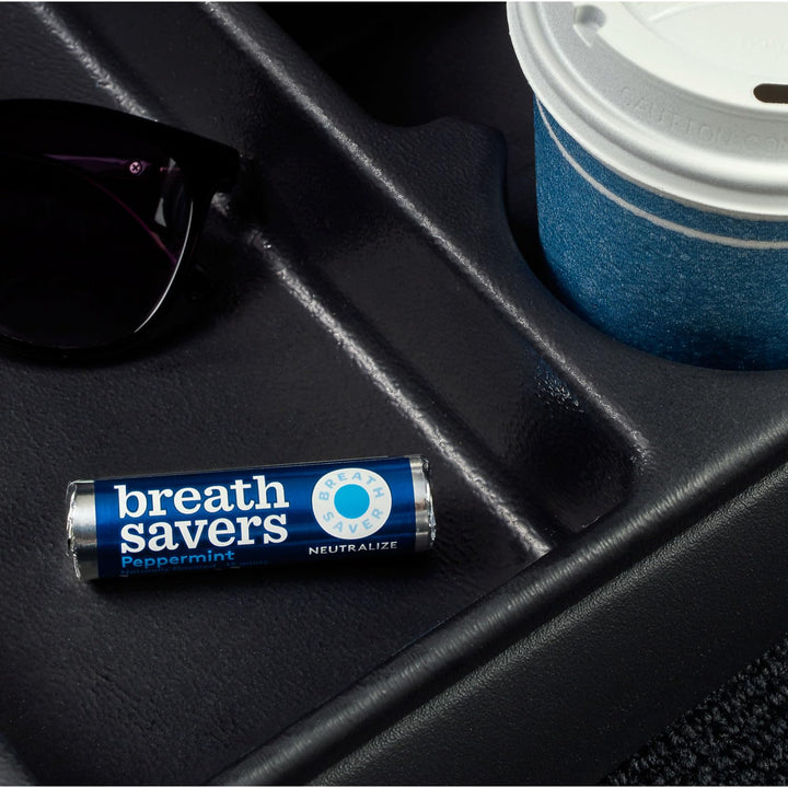 BREATH SAVERS Peppermint Flavored Sugar Free Breath Mints Rolls, .75 oz (12 Count) Retail $13.51