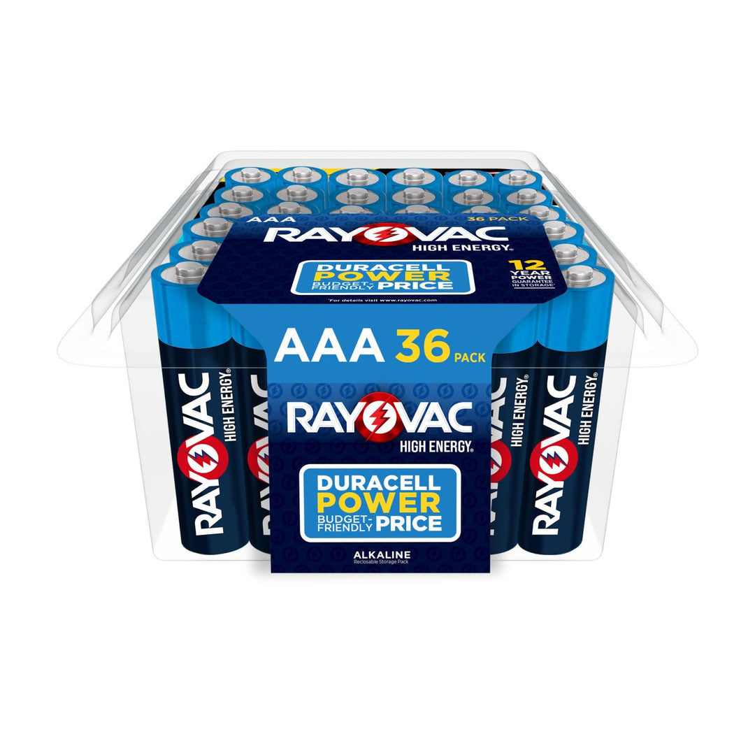 Rayovac High Energy AAA Batteries (36 Pack), Alkaline Triple A Batteries Retail $19.97