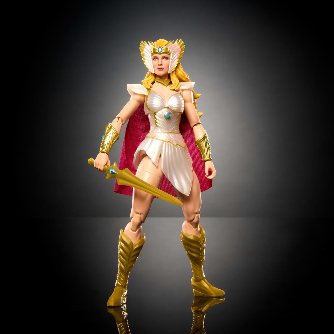 Masters of the Universe Masterverse She-Ra Action Figure New Etheria, 7-inch Motu Toy 30 Articulations, Swap Hands, Soft Goods Cape, Shield, Sword Retail $23.76