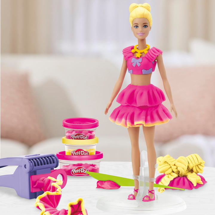 Play-Doh Barbie Ruffles and Bows Set, Make Doll Clothes with Modeling Compound & 9 Fashion Accessories, Arts & Crafts for Girls & Boys 5+ Retail $19.99