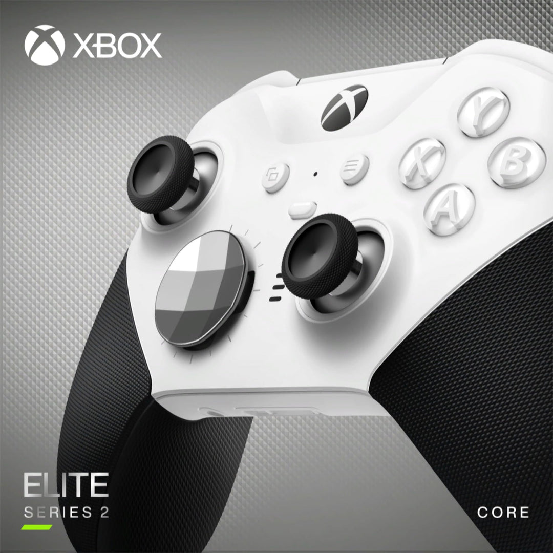 Xbox Elite Series 2 Core Wireless Gaming Controller – White Series X|S, One, Windows PC, Android, and iOS Retail $149.99