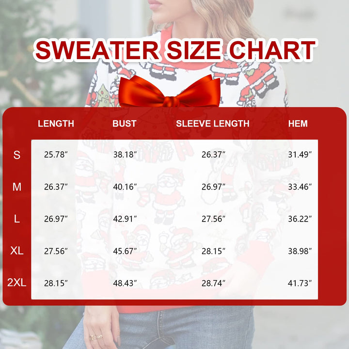 Sarin Mathews Snowman Sweaters for Women Dressy Cozy Knit Pullover Holiday Santa Christmas Tree Ugly Sweater XXL Retail $59.99
