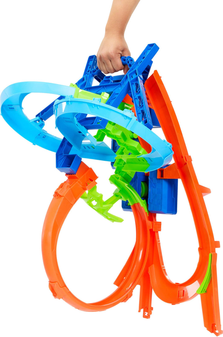 Hot Wheels Toy Car Track Set, Stunt Track Mid-Air Crash with 1:64 Scale Die-Cast Toy Car, Motorized Booster for Non-Stop Stunting & Racing Retail $53.99