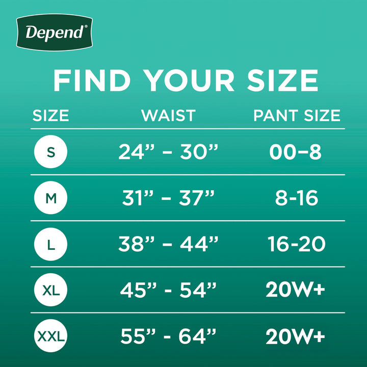 Depend Fresh Protection Adult Diapers, Incontinence & Postpartum Bladder Leak Underwear for Women, Disposable, Maximum, Large, Blush, 28 Count, Packaging May Vary