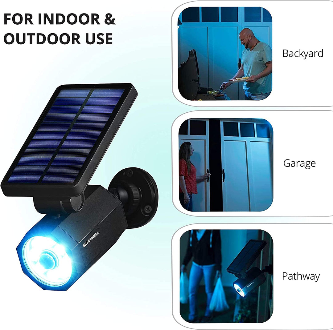 Bell+Howell Bionic Spotlight Motion Solar Spot Lights Outdoor Waterproof, Landscape Light, Outdoor Solar Yard Lighting Weather Resistant, Super Bright LED Lights, for Garden, Lawn As Seen On TV Retail $24.95