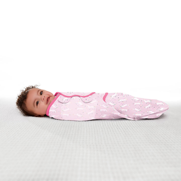 SwaddleMe Easy Change Swaddle Ã¢â‚¬â€œ Size Small/Medium, 0-3 Months, 2-Pack (Unicorn Universe)