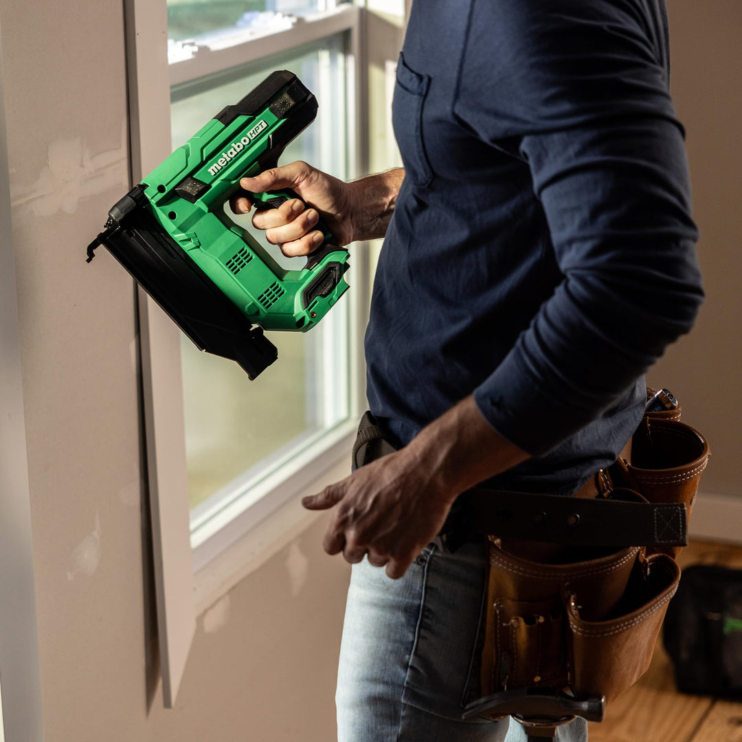 Metabo HPT 18V MultiVolt Compact Cordless Brad Nailer Kit, 18 Gauge Nailer with Power Tool 2.0Ah Lithium Ion Battery, Drives 5/8" to 2" Brad Nails, 700 per Charge, NT1850DG