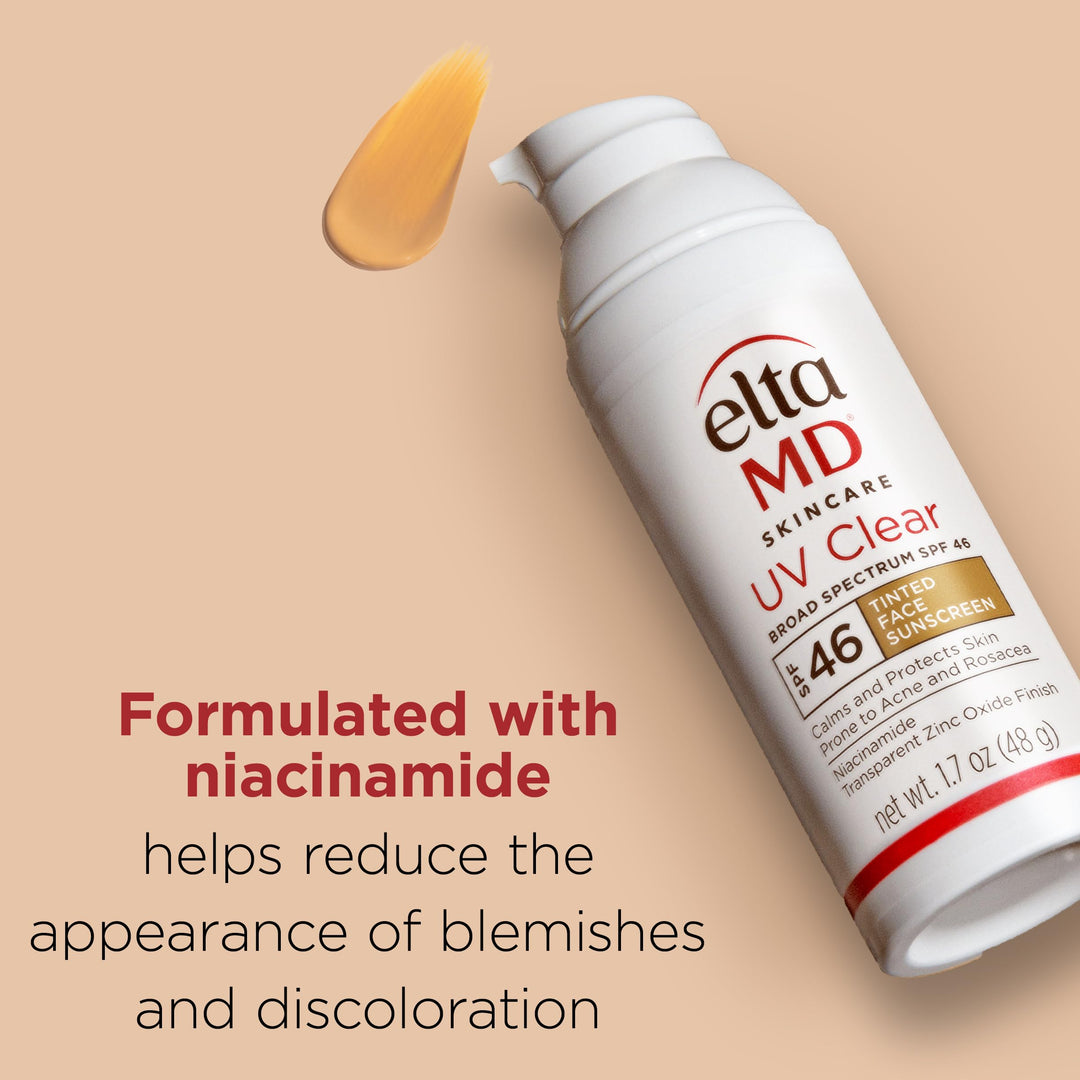 EltaMD UV Clear Tinted Face Sunscreen, SPF 46 Oil- Free with Zinc Oxide, Dermatologist Recommended, Stocking Stuffer Retail $47