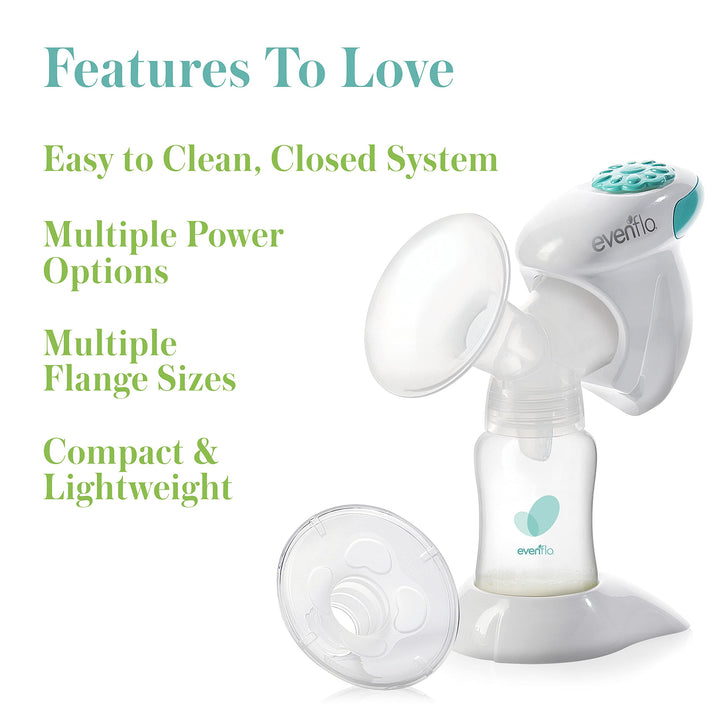 Evenflo Feeding Occasional Use Closed System Advanced Single Electric One-Handed Breast Pump Retail $39.99