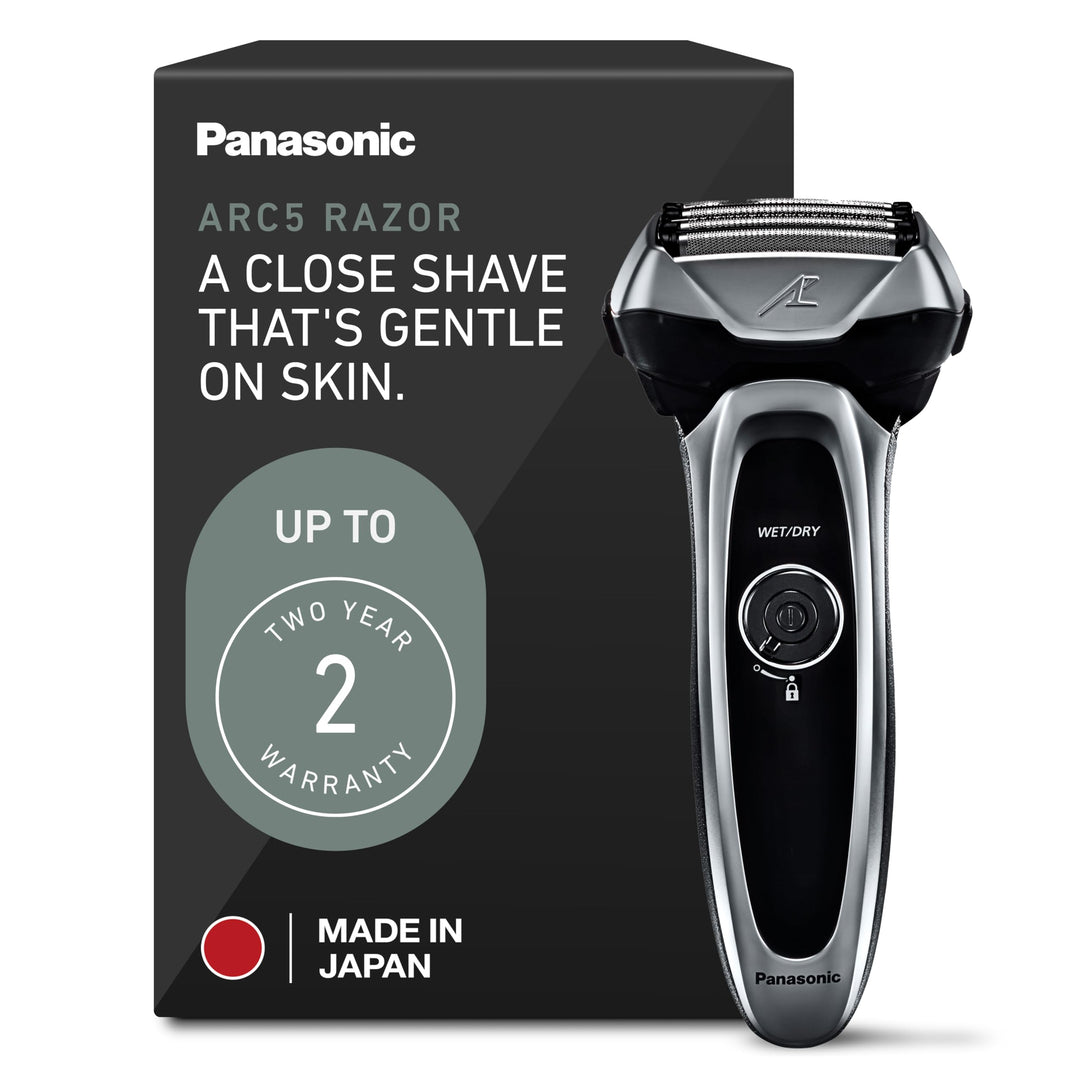 Panasonic ARC5 Electric Razor for Men with Pop-Up Trimmer, Wet/Dry 5-Blade Electric Shaver with Intelligent Shave Sensor and Multi-Flex Pivoting Head – ES-LV65-S (Silver) Retail $179.99