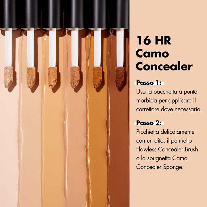 e.l.f. 16HR Camo Concealer, Full-Coverage, Highly-Pigmented Face Concealer With A Matte Finish, Crease-proof, Vegan & Cruelty-Free, Medium Beige