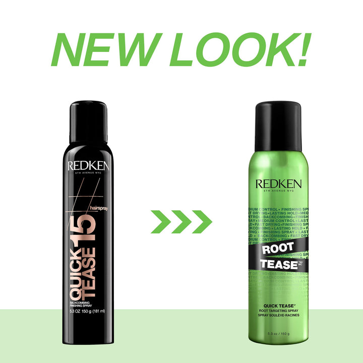REDKEN Quick Tease 15 Backcombing Finishing Spray, For All Hair Types, Enhances Texture & Volume, Maximum Control, 5.3 Oz