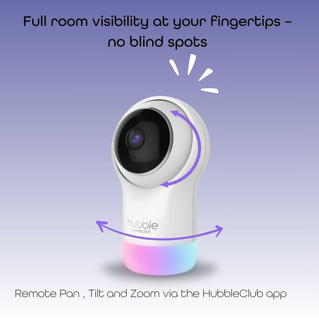 Hubble Connected Nursery Pal Glow, 5-in-1 Smart HD Baby Monitor with Night Light Retail $26.00