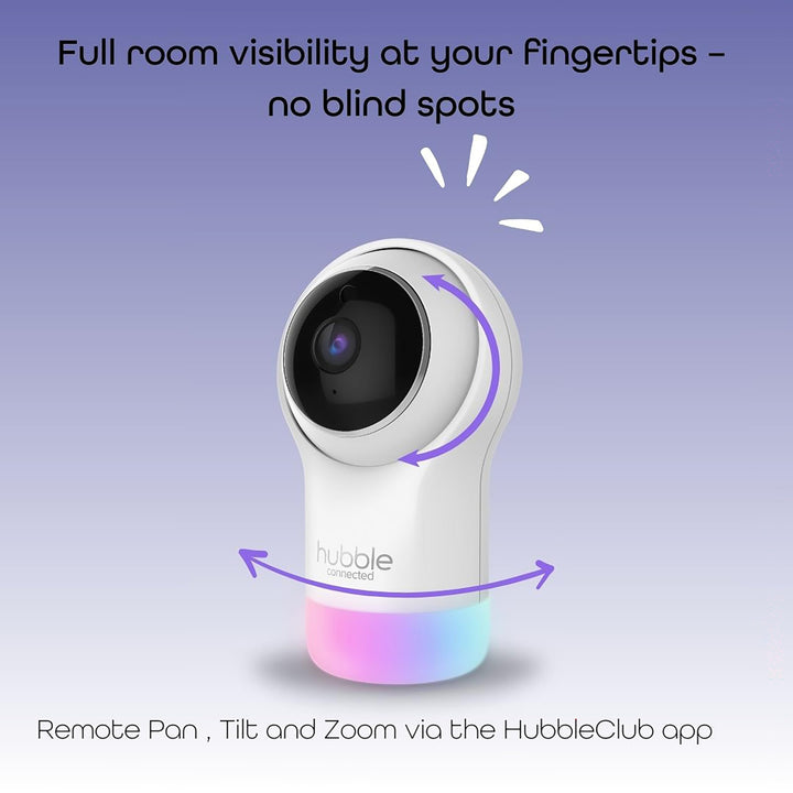 Hubble Connected Nursery Pal Glow, 5-in-1 Smart HD Baby Monitor with Night Light Retail $26.00