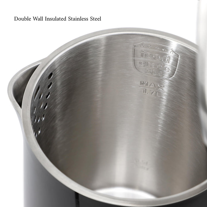 MegaChef 1.7 Quart Double Wall Insulated Stainless Steel Electric Watter Boiler/Tea Kettle Retail $39.99