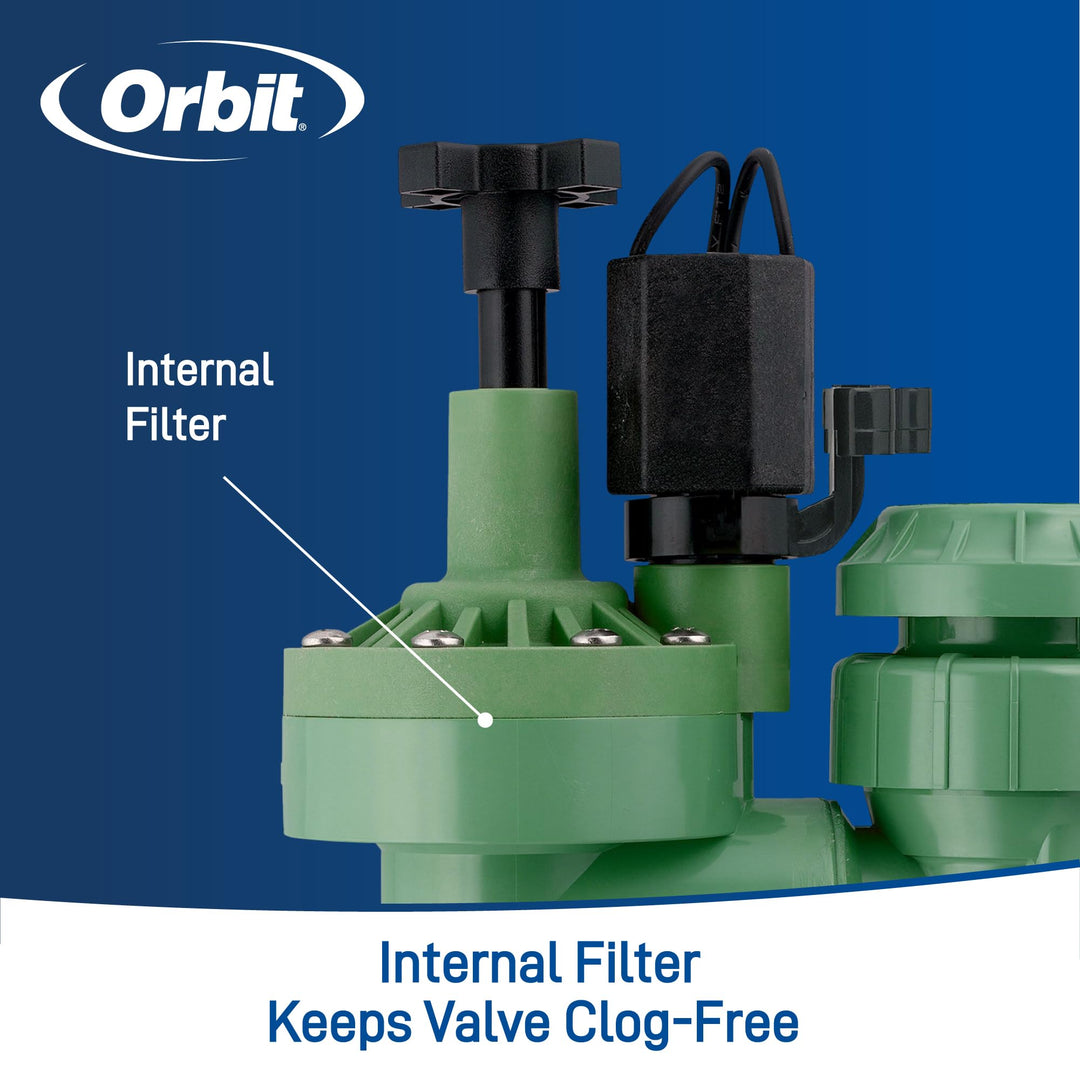 1-Pack Orbit 57623 3/4" FPT 100 Series Anti-Siphon Automatic Sprinkler Valve with Flow Control