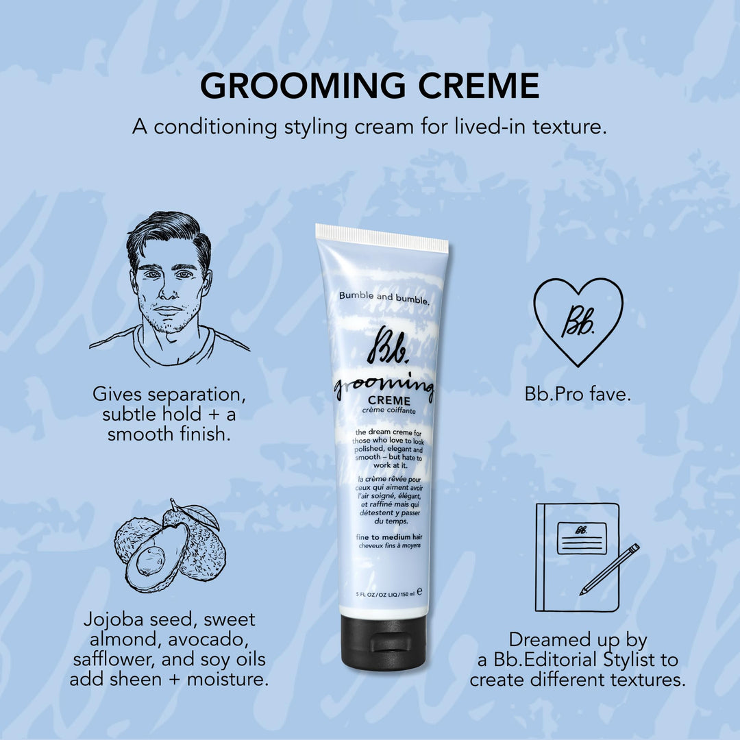 Bumble and bumble. Grooming Creme Hair Styling Cream | Smoothing + Subtle Hold | For Fine to Medium Hair, 5 Fl Oz Retail $37.00