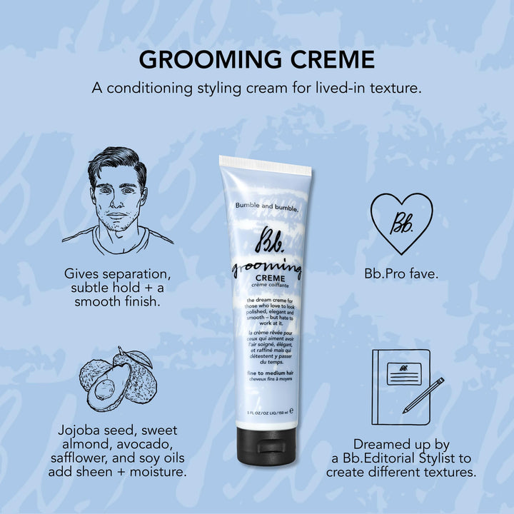 Bumble and bumble. Grooming Creme Hair Styling Cream | Smoothing + Subtle Hold | For Fine to Medium Hair, 5 Fl Oz Retail $37.00
