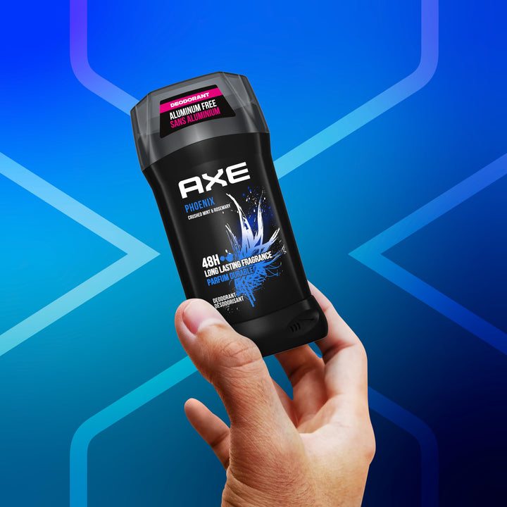 Axe Deodorant Stick for Men For Long Lasting Odor Protection, Phoenix Crushed Mint & Rosemary Men's Deo, Aluminum Free 3.0 oz