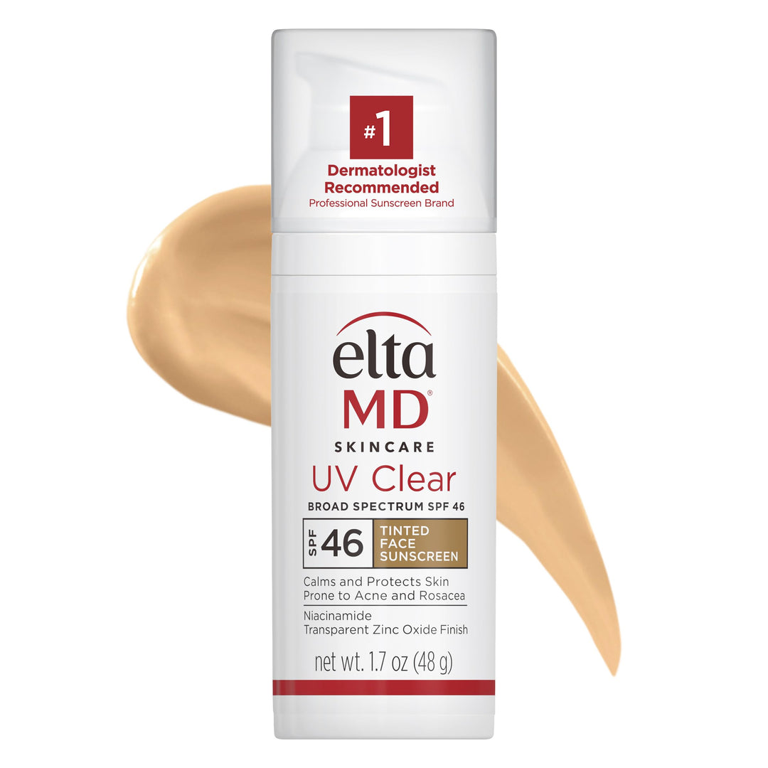 EltaMD UV Clear Tinted Face Sunscreen, SPF 46 Oil- Free with Zinc Oxide, Dermatologist Recommended, Stocking Stuffer Retail $47