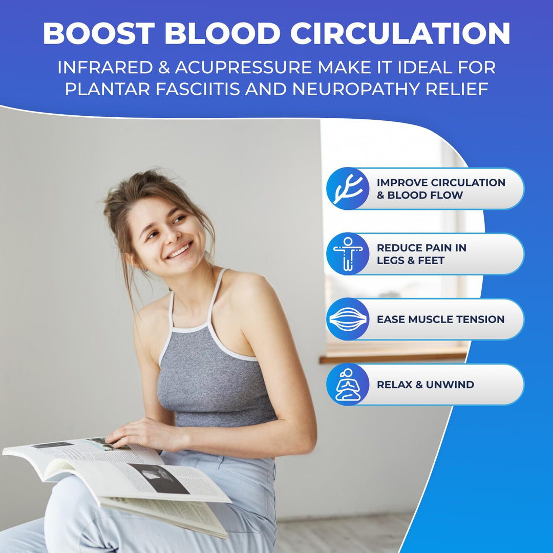 Daiwa Felicity Foot Vibe Pro Massager - Vibrating Electric Shiatsu Foot Massagers for Plantar Fasciitis Pain Relief Circulation Neuropathy - Calf Leg Feet Massage Retail $113.00
