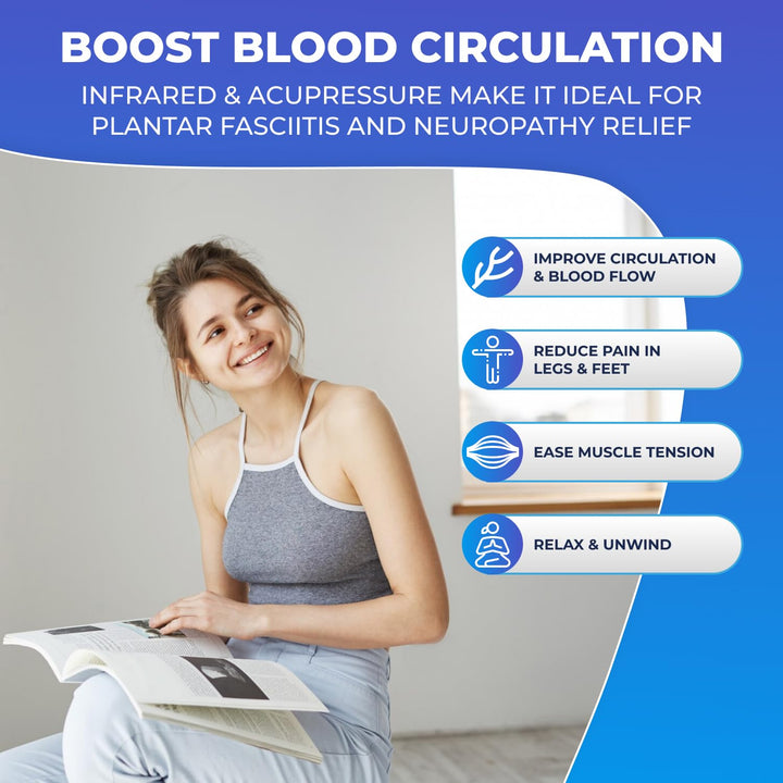 Daiwa Felicity Foot Vibe Pro Massager - Vibrating Electric Shiatsu Foot Massagers for Plantar Fasciitis Pain Relief Circulation Neuropathy - Calf Leg Feet Massage Retail $113.00