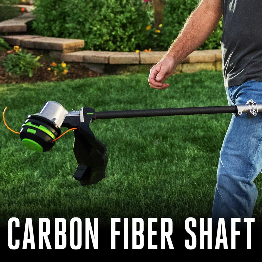 EGO Power+ String Trimmer, Battery Powered, 16" Trimmer for Weeds and Grass with POWERLOAD, Telescopic Carbon Fiber Shaft, Includes 56V 2.5Ah Battery and Charger - ST1611T Retail $279.99