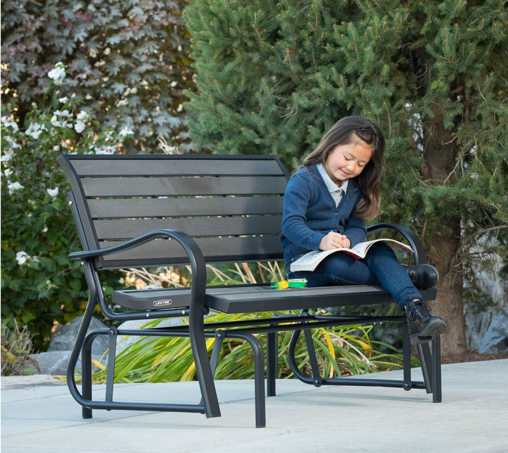 LIFETIME 60276 Glider Bench, Harbor Gray Retail $223.99