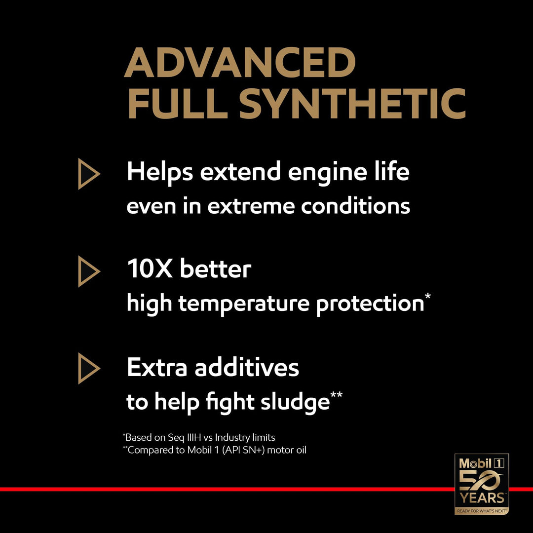 Mobil 1 Advanced Full Synthetic Motor Oil 5W-30, 5 Quart Retail $29.97