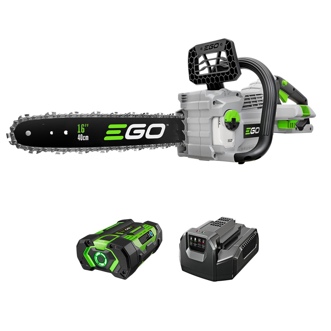 EGO POWER+ Chain Saw, 16Ã¢â‚¬Â Battery Powered Chainsaw, Electric Cordless, Includes 56V 2.5Ah Battery and Charger Ã¢â‚¬â€œ CS1611