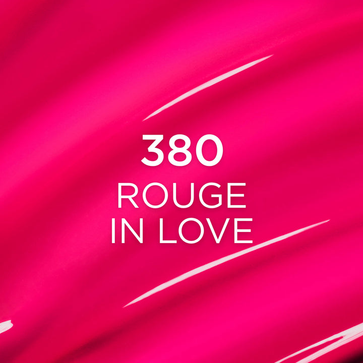 L'Oreal Paris Plump Ambition Hyaluron Lip Oil, 24 HR Lip Gloss with Hyaluronic Acid, Volumizing Formula with Glass-Like Shine, Rouge In Love 380, 0.16 Fl Oz Retail $13.99