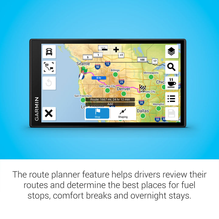 Garmin dezl OTR610, Large, Easy-to-Read 6" GPS Truck Navigator, Custom Truck Routing, High-Resolution Birdseye Satellite Imagery Retail $349.99