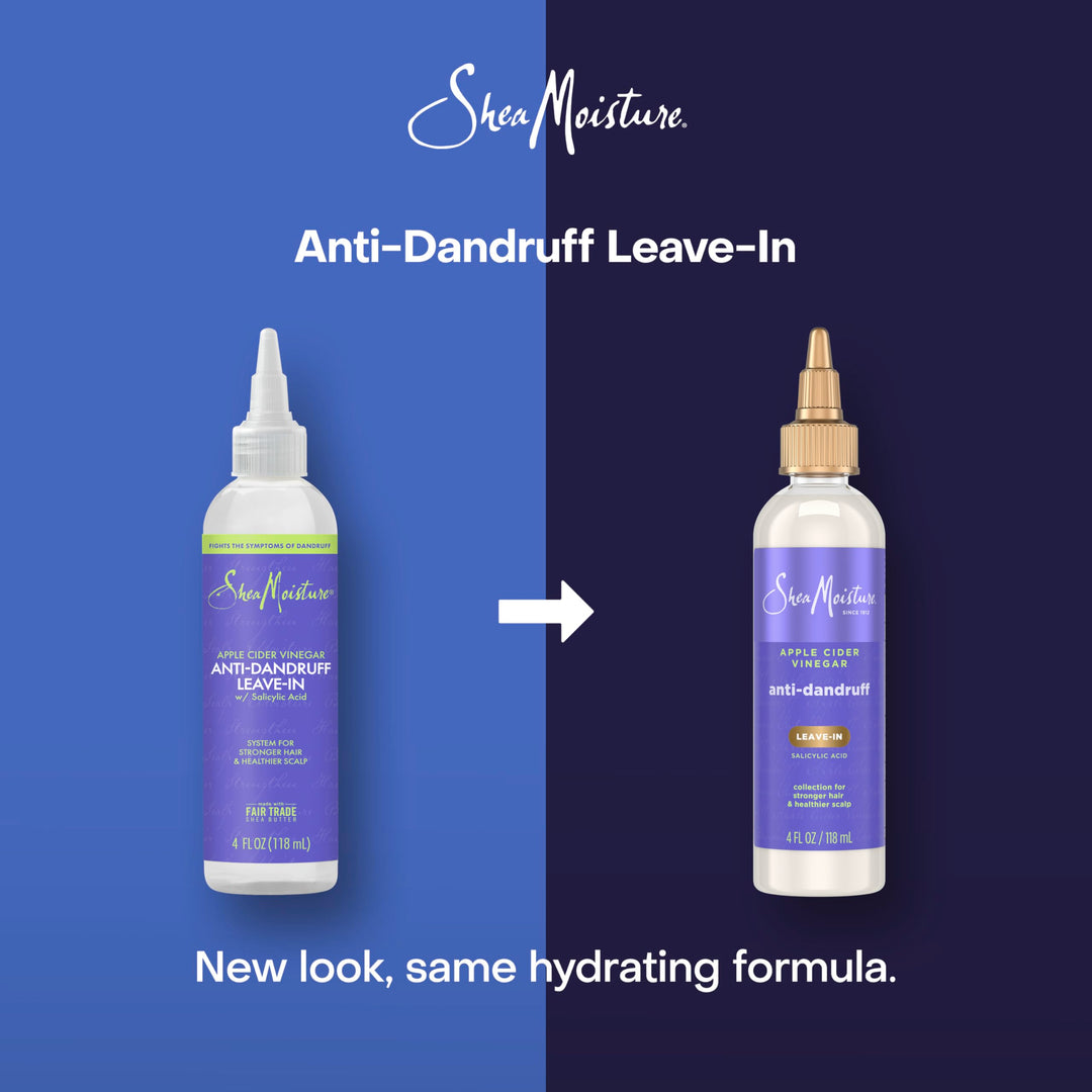 SheaMoisture Anti-Dandruff Leave-In Apple Cider Vinegar & Salicylic Acid To Soothe Scalp System for a Healthier Scalp 4 oz