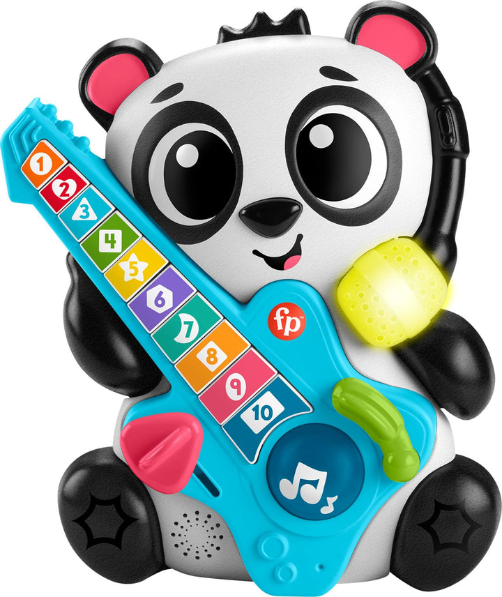 Fisher-Price Baby Learning Toy Link Squad Jam & Count Panda with Music & Lights for Ages 9+ Months, Compatible Only with Link Squad Items Retail $21.59