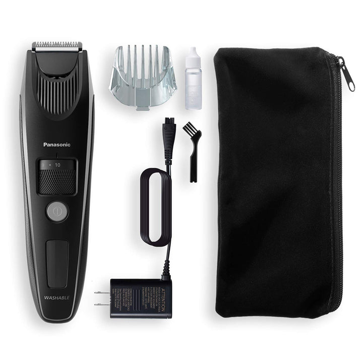 Panasonic Beard Trimmer for Men Cordless Precision Power, Hair Clipper with Comb Attachment and 19 Adjustable Settings, Washable, ER-SB40-K, 0.5-10mm lengths, 1 Pack