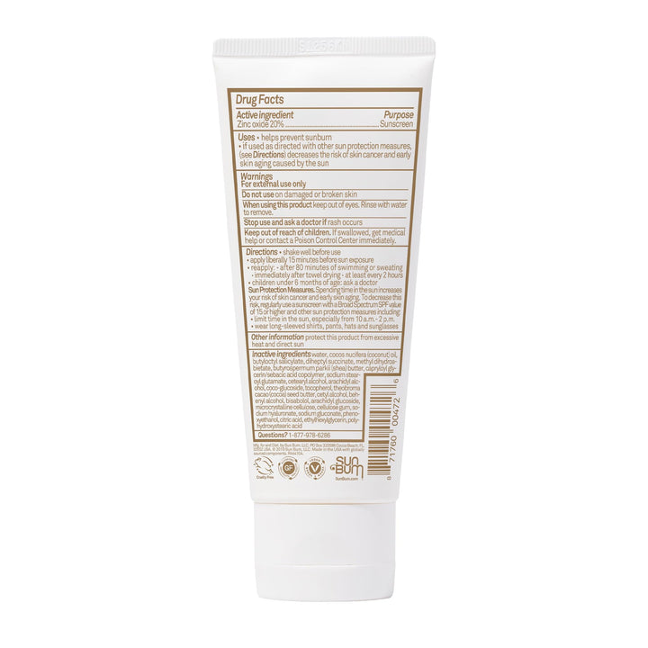 Sun Bum Mineral SPF 50 Sunscreen Body Lotion - Broad Spectrum Moisturizing Sunscreen with Vitamin E - Vegan and Hawaii 104 Act Compliant (Made without Octinoxate & Oxybenzone) - Travel Size - 3 oz