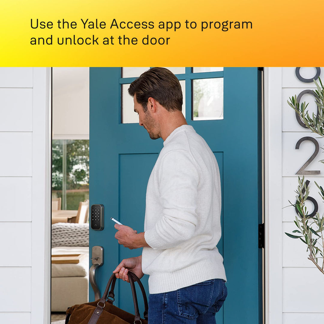 Yale Assure Lock 2 – Satin Nickel Smart Lock for Front Door with Keypad and Adjustable Entry Codes (No Wi-Fi) and Deadbolt – Secure Keyless Entry Door Lock, YRD420-BLE-619 Retail $189.99