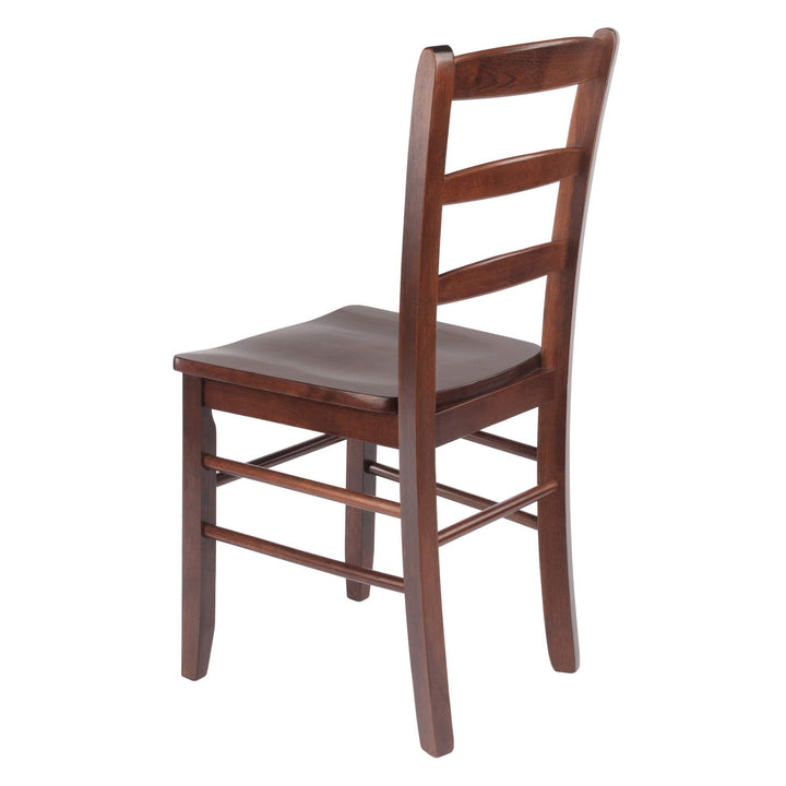 Winsome Benjamin Ladder Back Chair, Walnut, Set of 2 Retail $287.18
