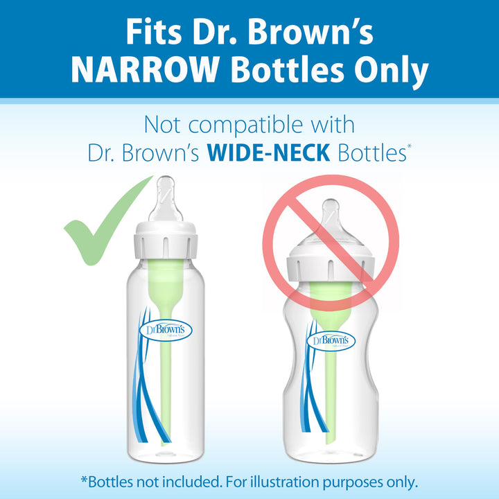 Dr. Brown's Natural Flow Level T Narrow Baby Bottle Nipple, Newborn Slow Flow, 0m+, 100% Silicone, 6-Pack Retail $13.99