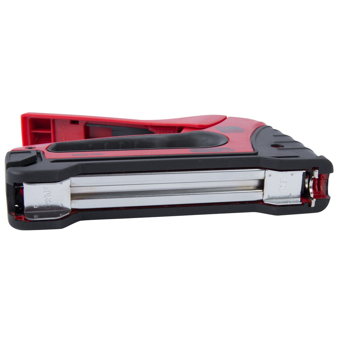 Gardner Bender MSG-501 Heavy-Duty Cable Boss Staple Gun, Professional Grade, Secures (NM) Coax, & Low-Volt Cable, Red