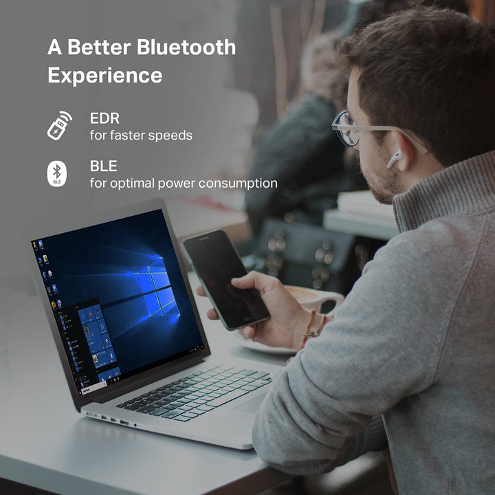 TP-Link USB Bluetooth Adapter for PC - Bluetooth 5.4 Dongle Receiver, Plug and Play, Nano Design, EDR & BLE, Supports Windows 11/10/8.1/7 for Desktop, Laptop, Keyboard, Mouse, etc (UB500)