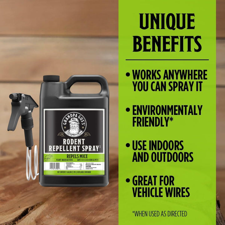 Grandpa Gus's Rodent Repellent (1 Gallon / 3.79 L) Retail $35.99