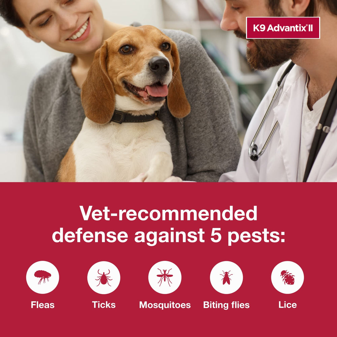 K9 Advantix II Small Dog Vet-Recommended Flea, Tick & Mosquito Treatment & Prevention | Dogs 4-10 lbs. | 1-Mo Supply Retail $19.97