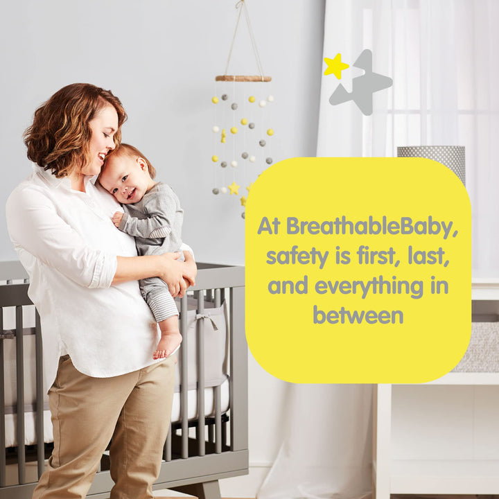 Halo Breathable Mesh Liner for Full-Size Cribs, Classic 3mm Mesh, White (Size 2FS Covers 2 Sides) Retail $37.99