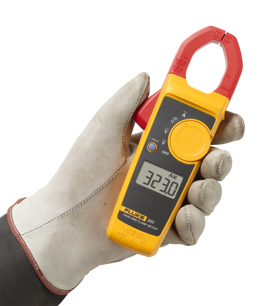 Fluke 323 Clamp Meter for Commercial/Residential Electricians, Measures AC Current to 400 A & AC/DC Voltage to 600 V, Resistance and Continuity, Includes 2 Year Warranty and Soft Carrying Case Retail $207.99