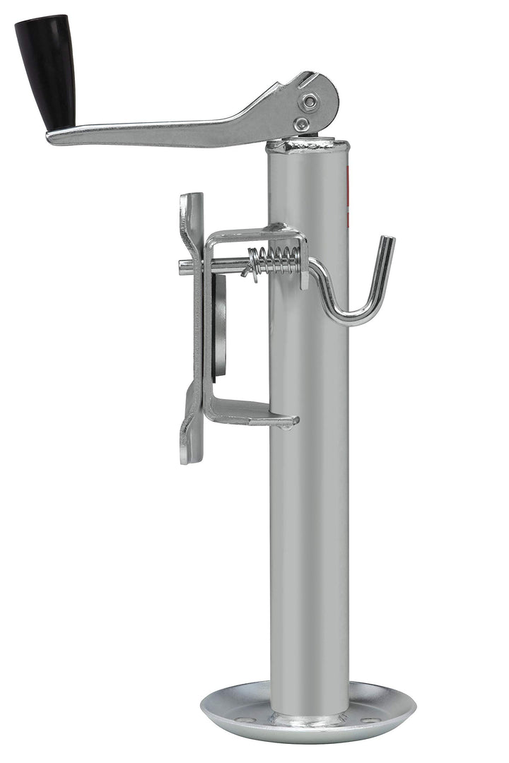 bROK Products 15936 Side Mount Top Wind Trailer Jack with Footplate - 1000 lb, Silver Retail $80.99