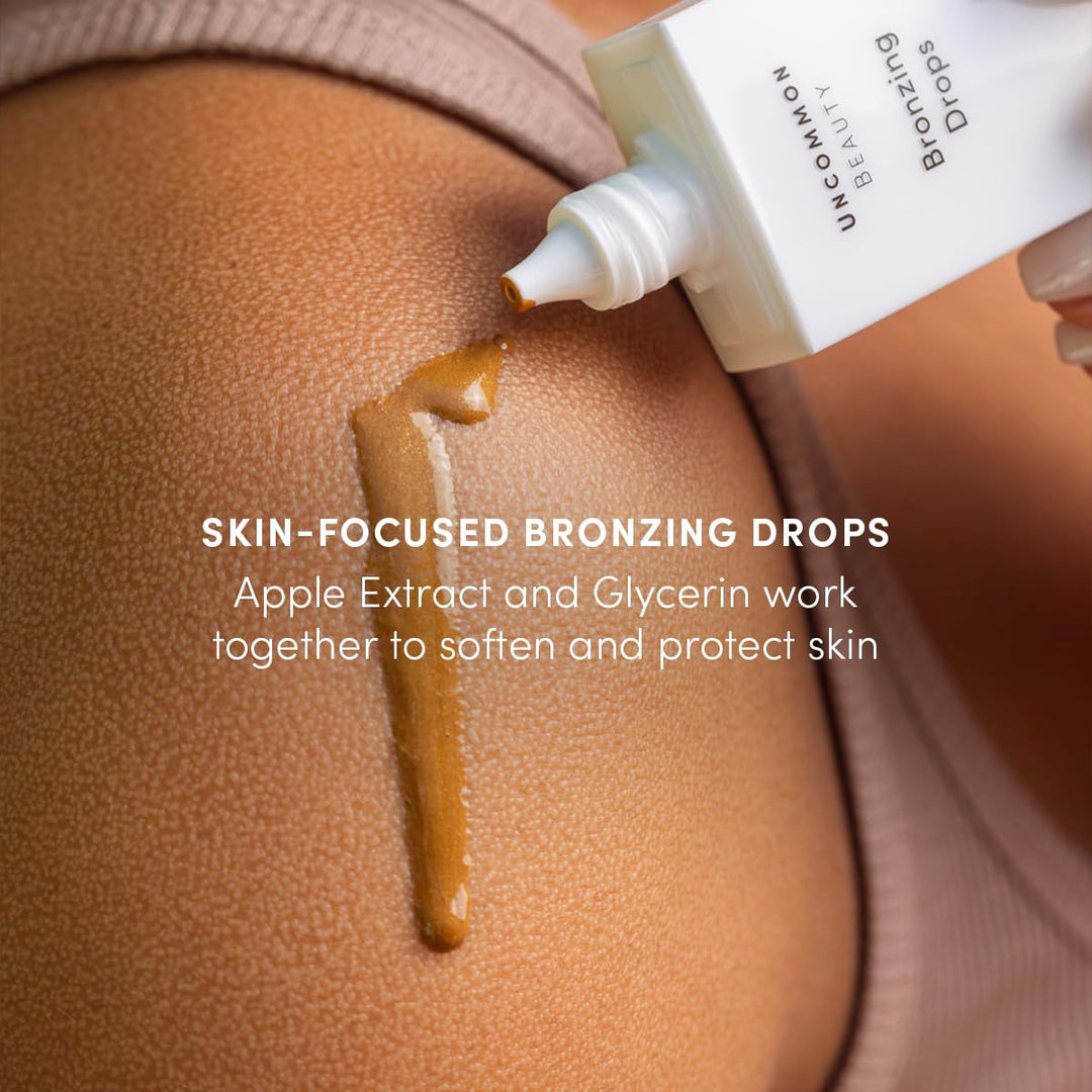 Uncommon Beauty Bronzing Drops - Buildable Liquid Face Bronzer Face Drops with Glycerin for a Sunkissed Healthy Glow - All Skin Types, Vegan, Cruelty Free, Synthetic Fragrance Free, 1.164 FL OZ Retail $32.00