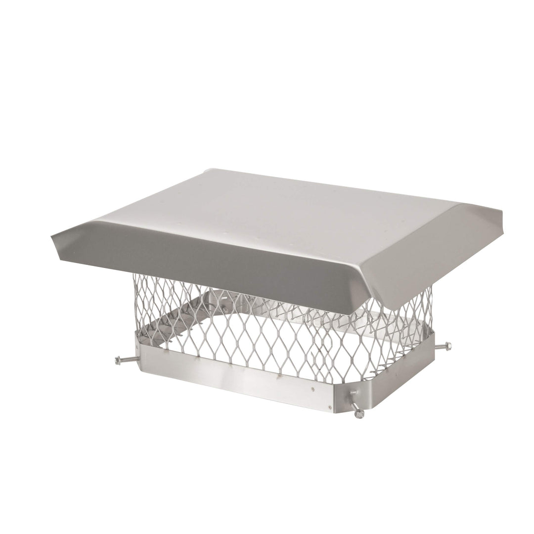 Shelter 9"x 13" Single Flue Bolt-On Chimney Cap, Fully Assembled, Stainless Steel Retail $106.54