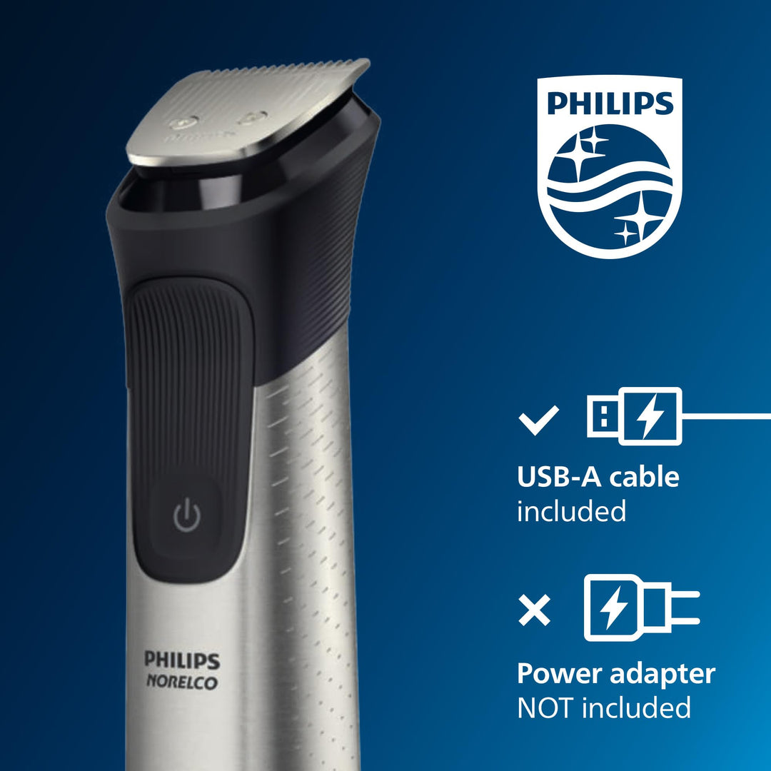 Norelco Philips All-in-One 7000 Series 23-Piece Trimmer - Electric Shaver and Clipper for Face, Beard, Head & Body, Self-Sharpening Titanium Blades, 26 Length Settings (0.5-16 mm), MG7970/49 Retail $79.99